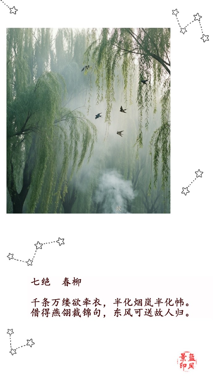 七绝春柳
