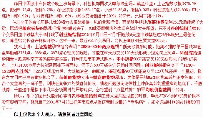 会长炒股(4750):普涨意在黑周五千股跌停潮?
