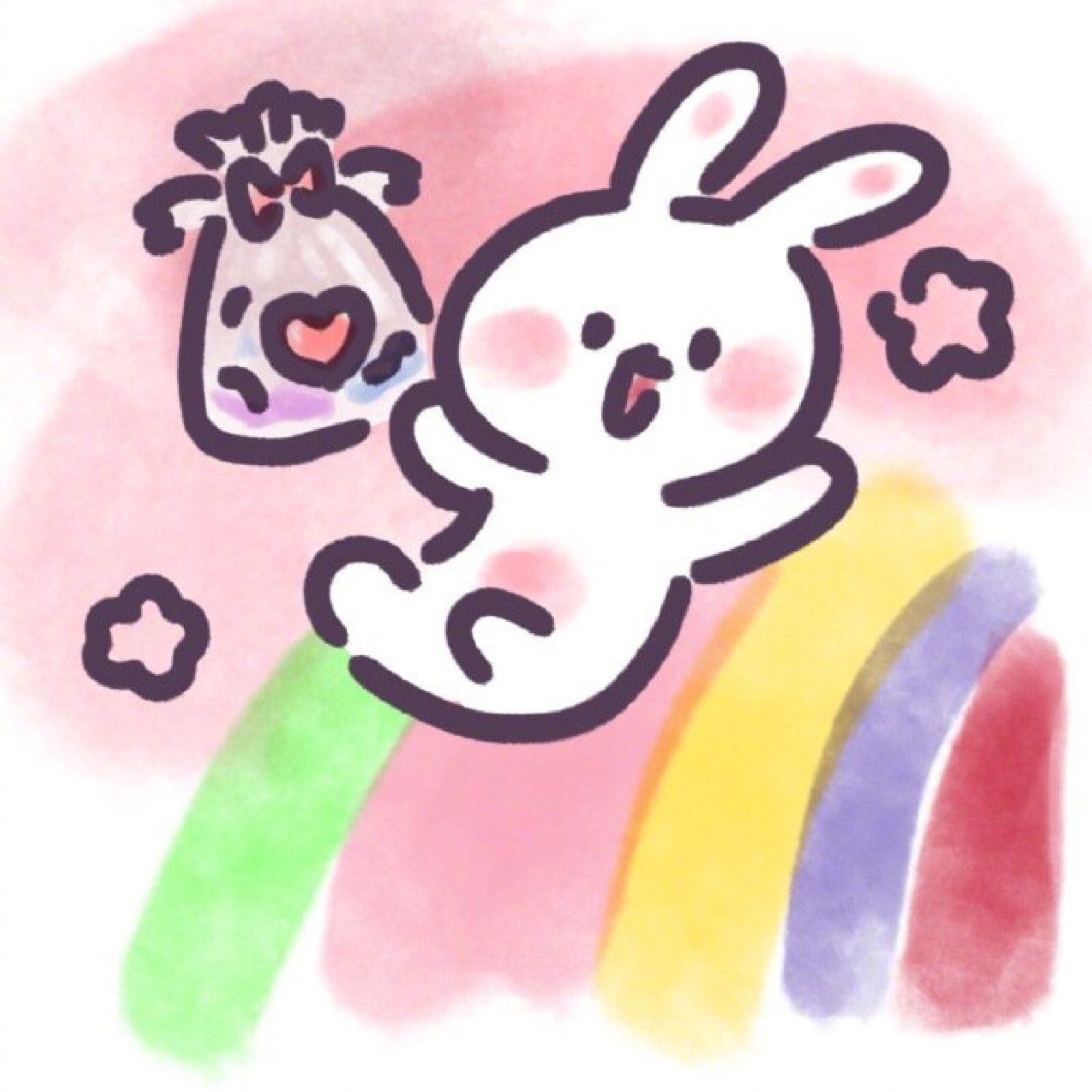 兔子插画 - 堆糖，美图壁纸兴趣社区