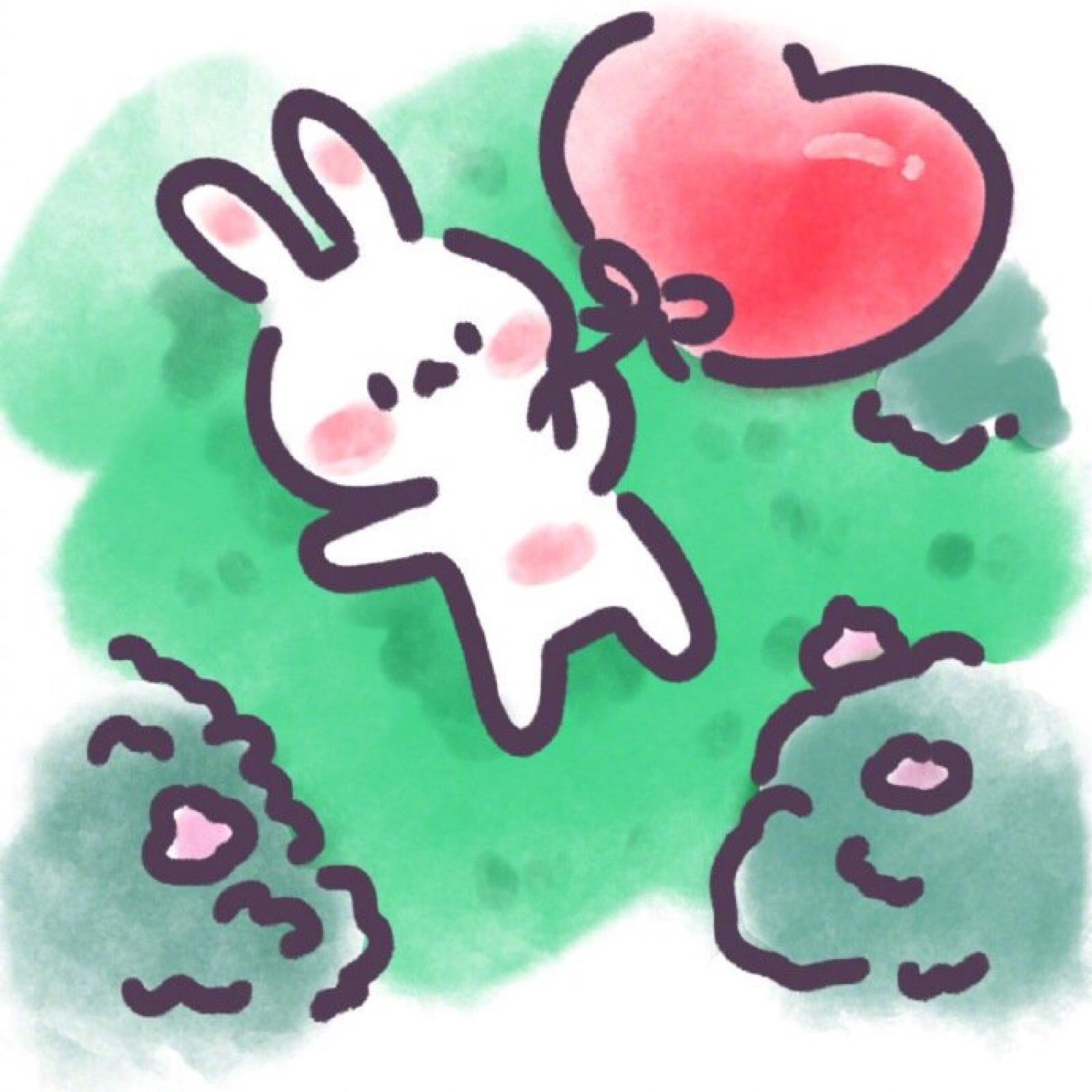 梦幻颜色简笔画小兔子头像|简笔画|小兔子|梦幻_新浪新闻