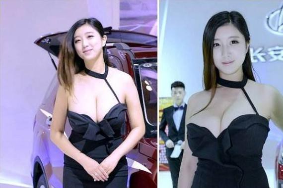 为了吸引顾客，长安车展花大价钱请来了她，结果没人看车了！