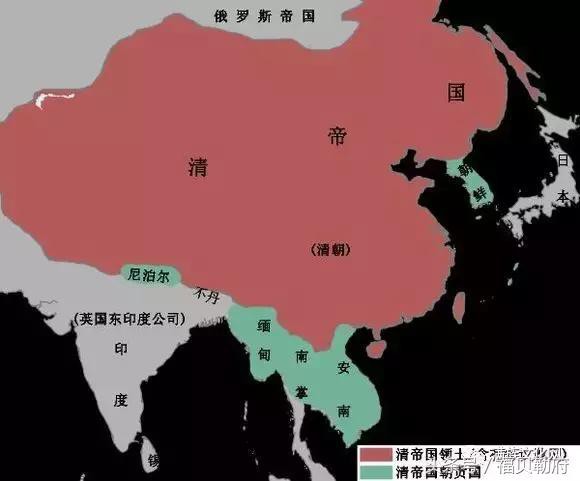 当时大清帝国领土面积1470万平方公里.