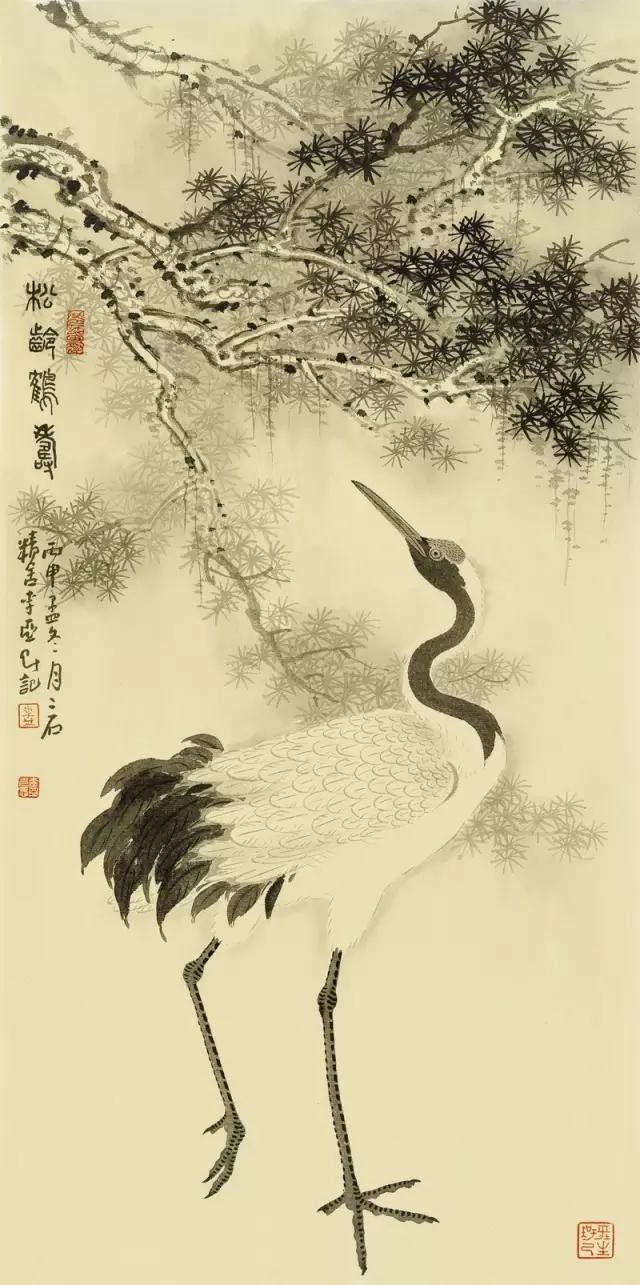 松龄鹤寿 69×35cm