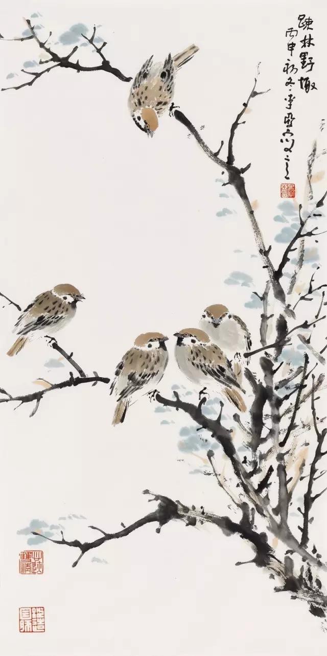 疏林野趣 69×35cm