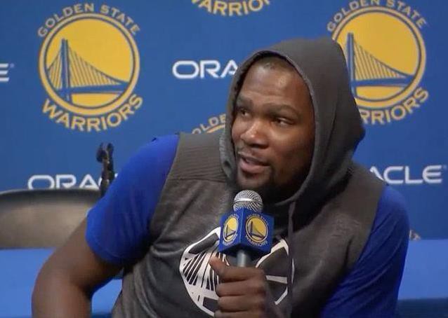 杜兰特伤后首度接受采访,勇士情况并没有那么