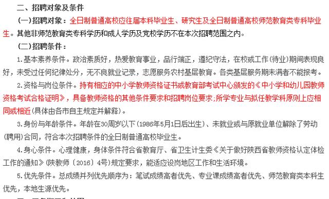 2017陕西将招特岗教师3000人,你符合要求吗?