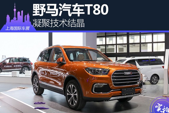 凝聚技术结晶 上海车展实拍野马汽车T80