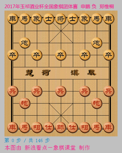 2017年玉祁酒業(yè)杯全國象棋團體賽  申鵬 負  鄭惟桐