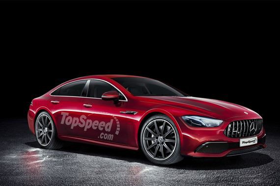 奔驰AMG GT假想图 四门轿跑/或命名GT4