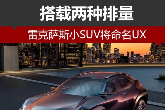 雷克萨斯小SUV将命名UX 搭载两种排量