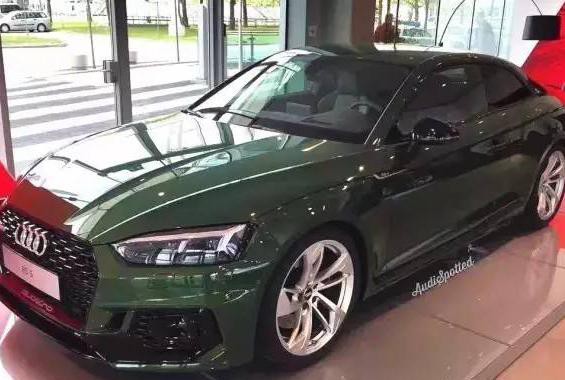 国外实拍全新奥迪RS5 全绿色车身你怎么看？