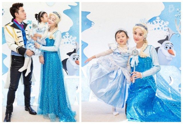 迪丽热巴李小璐冰雪女王装扮小11岁一点优势都没有