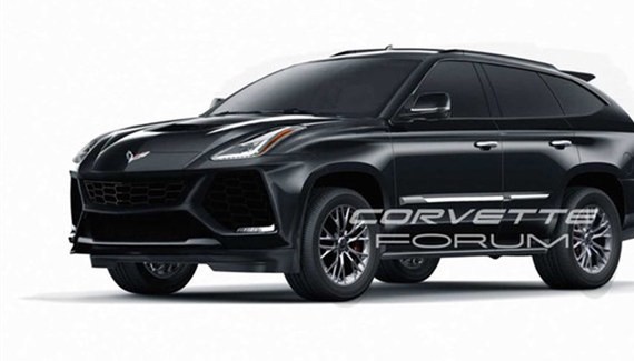 曝科尔维特SUV假想图 短期没有生产计划