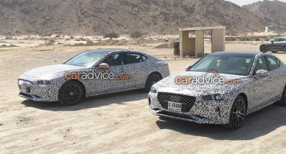 搭载2.0T发动机 曝Genesis G70谍照