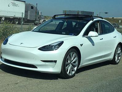 特斯拉model 3实车再次曝光，高配续航达550公里？