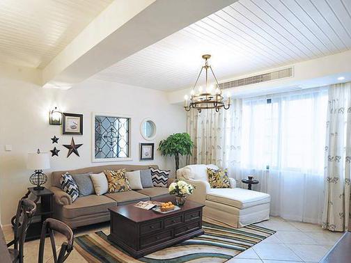 朋友的126平新房,客厅横梁也不遮,实在是大大