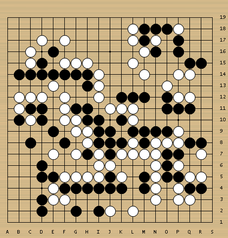 金孔雀与凤尾竹重奏谱-白2靠好次序,黑棋不敢冲断,不然大龙被分断. 白4飞下,黑棋依然
