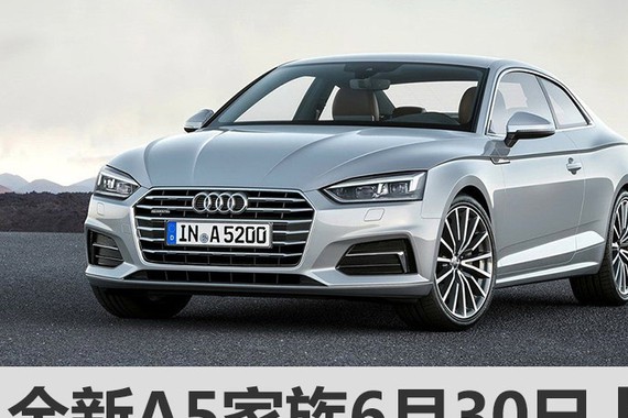 全新A5家族6月30日上市 配16种车身颜色