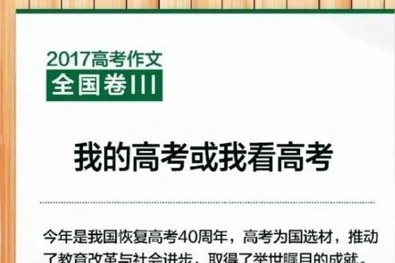 高考作文丨全国卷III：中国汽车的“高考”40年！