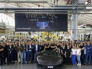 里程碑！第8000台兰博基尼Huracan下线