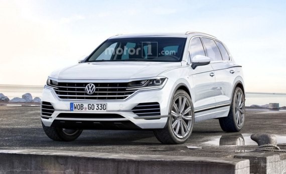 霸气侧漏 大众全新一代途锐效果图曝光