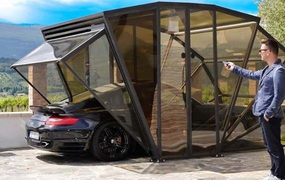 这么有创意的露天车库，你想拥有吗？