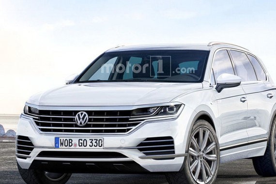 曝大众新一代途锐假想图 法兰克福首发