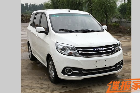 配80kW电动机 曝卡威纯电动MPV申报图