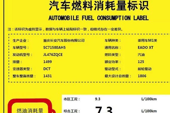 长安逸动XT 1.5T动力 额定功率为125kW