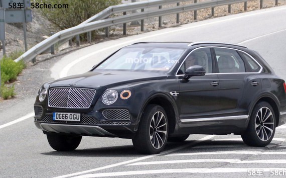 宾利添越插电式混动版谍照 2018年发布