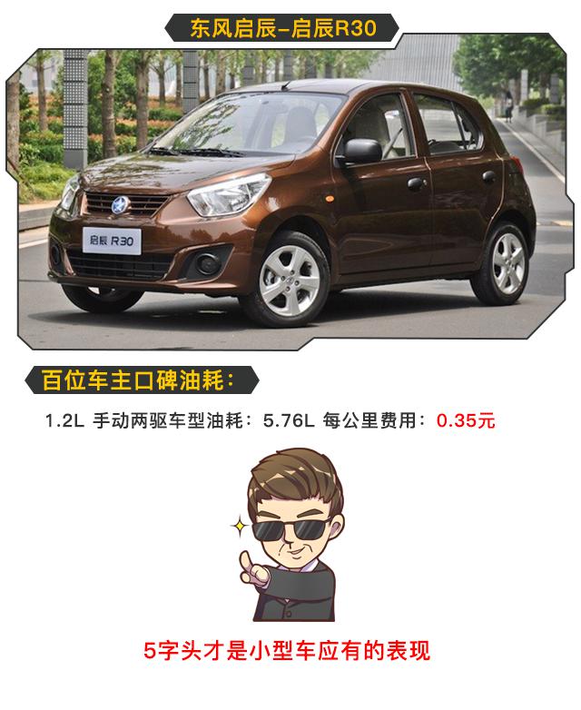0.32元/公里?4款5万元级国产小车的油耗表现怎样