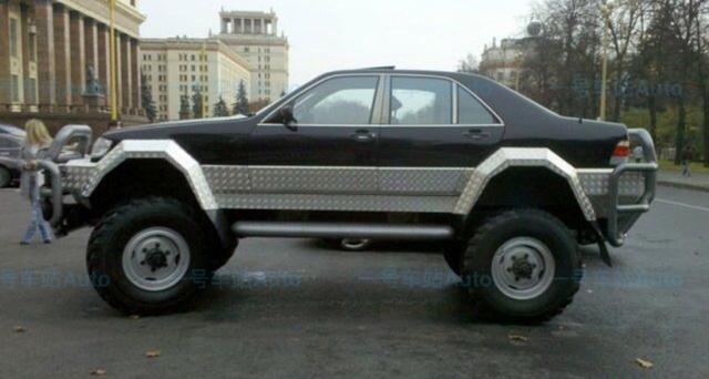 民间高手把拖拉机奔驰S500完美结合,竟然如何