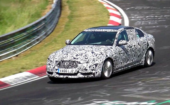 捷豹XEL测试谍照曝光 轴距获进一步增加