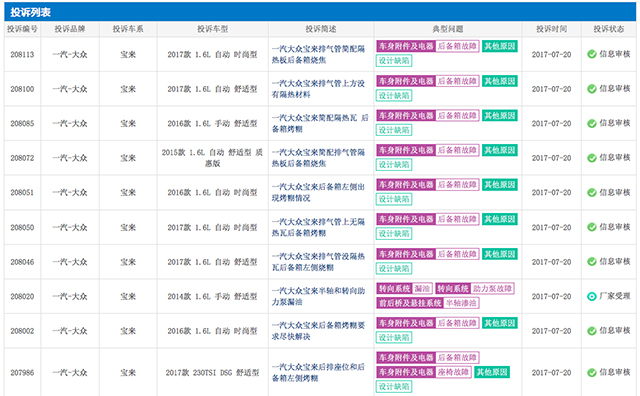 大众宝来减配严重,后备箱烧焦存自燃风险