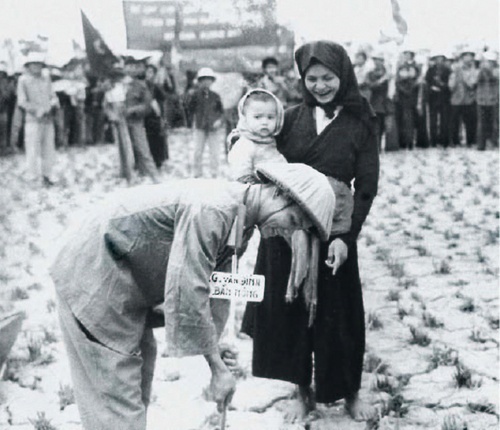 实拍1950年代越南土改斗地主,批斗结束后就地