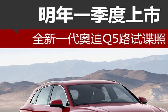 全新一代奥迪Q5路试谍照 明年1季度上市