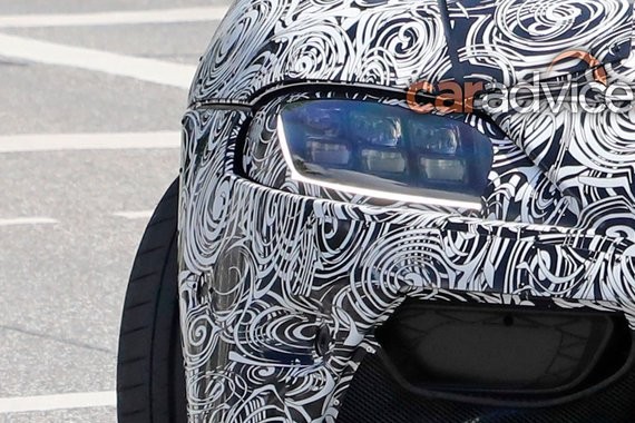 2019款丰田Supra最新谍照曝光 配备LED头灯