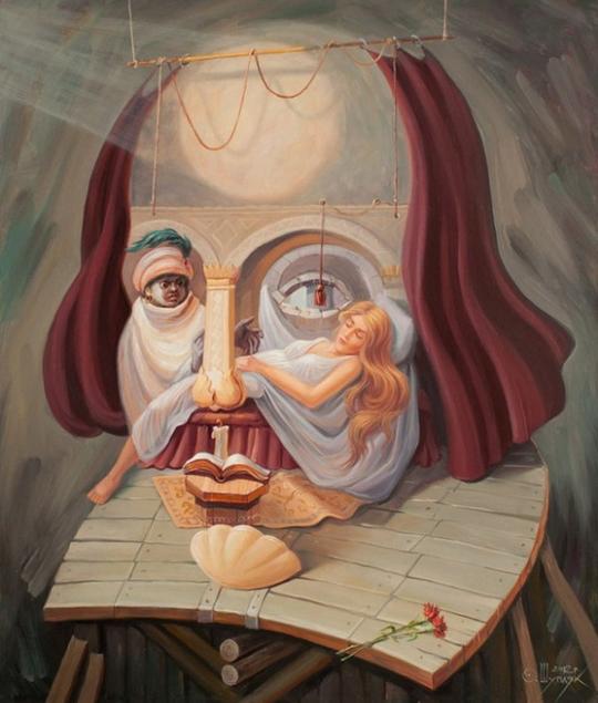 画中画的错觉艺术,你能看出几种画面呢.
