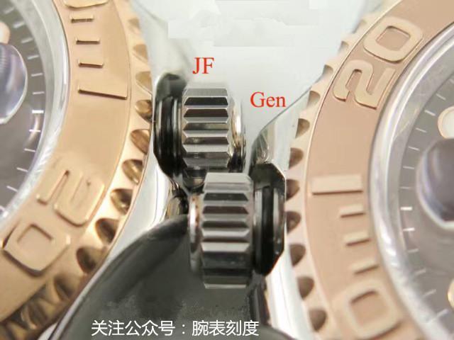 腕表刻度:评测 jf厂劳力士游艇名仕真假对比