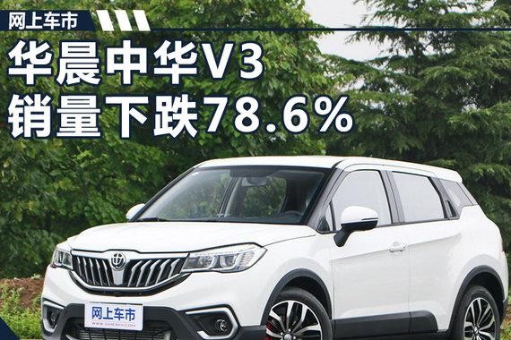 宝马X1低价版！ 华晨中华V3销量下跌78.6%