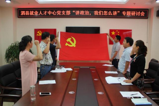 泗县公共就业和人才服务中心党支部:党建