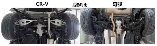 裙下风光哪家好,奇骏CR-V底盘对比