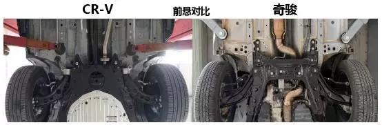 裙下风光哪家好,奇骏CR-V底盘对比