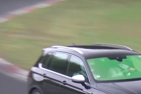 大众途观R路试谍照曝光 搭载奥迪五缸发动机