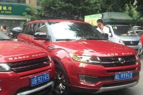 最尬尴的事情终于发生了，路虎极光撞上陆风X7！