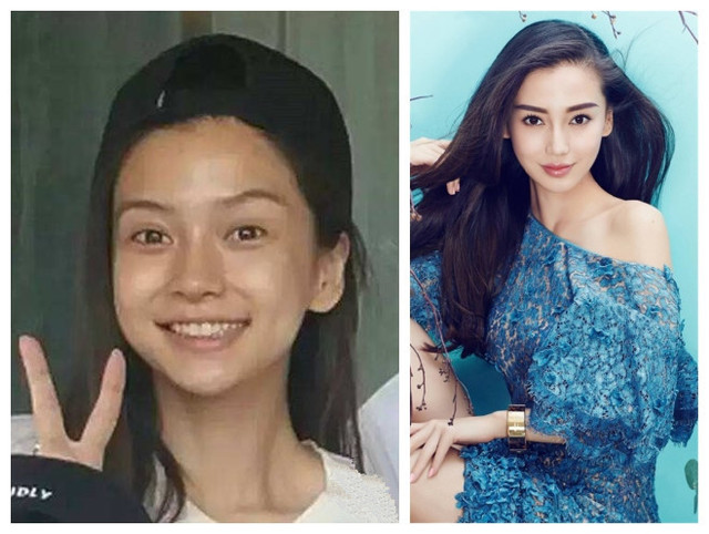 "女神"杨颖卸妆后就比较一般了,跟普遍女孩没什么两样.