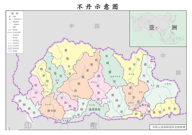 不丹地理位置