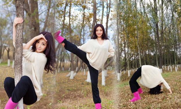 女星软骨头郑爽一字马美出新高度,赵丽颖来骗