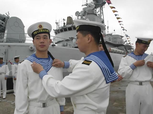 中国人民解放軍 海軍 87式 水兵服 夏制服 Mサイズ 上衣 軍服 中国軍