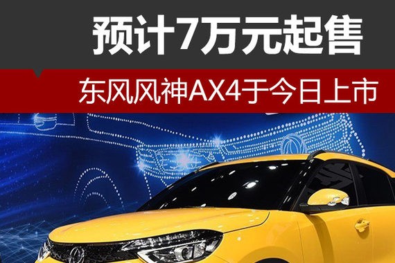 东风风神AX4于今日上市 预计7万元起售